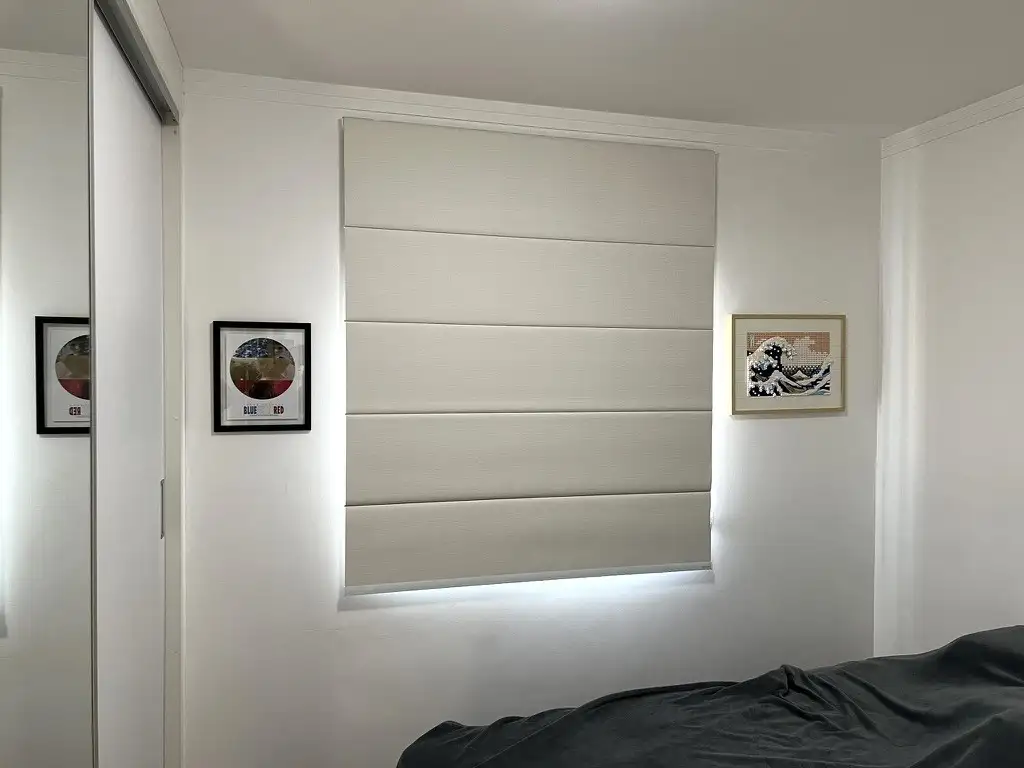 Persiana Romana Blackout Decorativo TJ-5072 cor Off-White