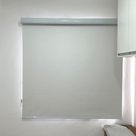 Persiana Rolô Blackout Decorativo TJ-4682 cor Off-White